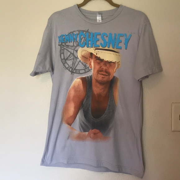 Anvil Tops - Kenny Cheney grey T-shirt sz medium